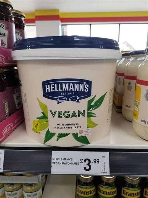 Vegan Mayonnaise by Hellman's, 5 Litres for £3.99 at FarmFoods, Chester ...