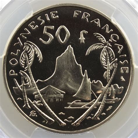 Polynésie Française Lec110 50 Francs 1967 Essai Pcgs Sp67 Fdc