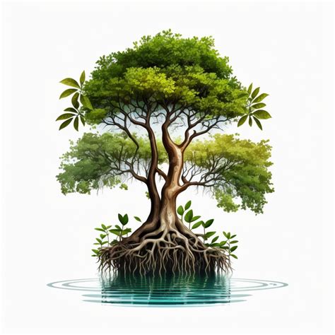 Premium Photo | Creative Digital Art Mangrove Tree