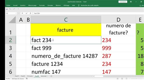 Comment Extraire Une Partie Du Texte D Une Cellule Excel Youtube