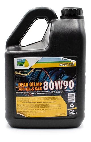 Kit Troca Oleo 3x5l Mult Lub 80w90 Cambio Api Gl5 Mineral