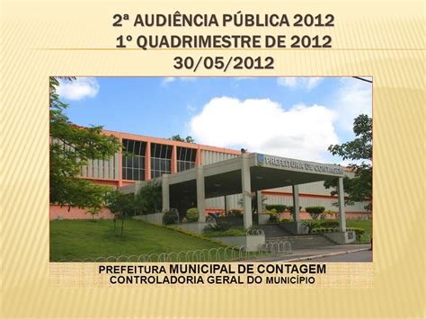 Prefeitura Municipal De Contagem Controladoria Geral Do Munic Pio