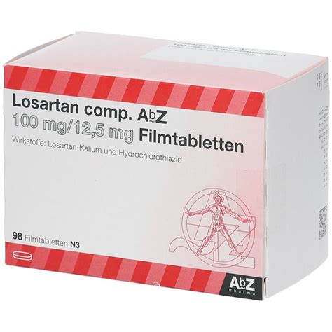 Losartan Comp AbZ 100 12 5 98 St Mit Dem E Rezept Kaufen Shop Apotheke