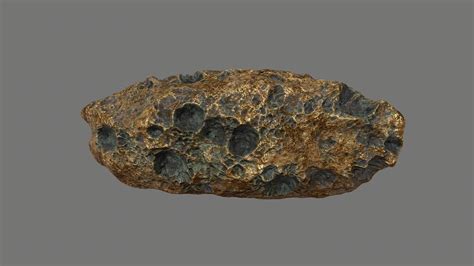 Asteroid Set (gold) - 3D Model by icekazim