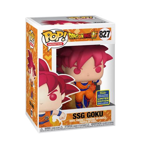 Dragon Ball Z Funko POP Vinyl 827 SSG Super Saiyan God Goku SDCC