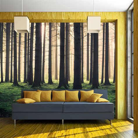 Modern Style Wall Mural Forest Decorative Eco-friendly Wall Art - 144 ...