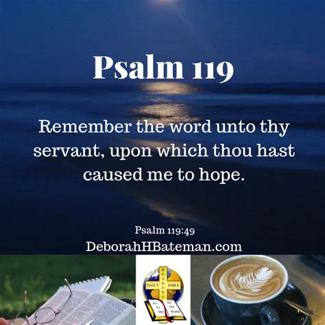 Daily Bible Reading My Hope Is In Thy Word Psalm 119 49 56