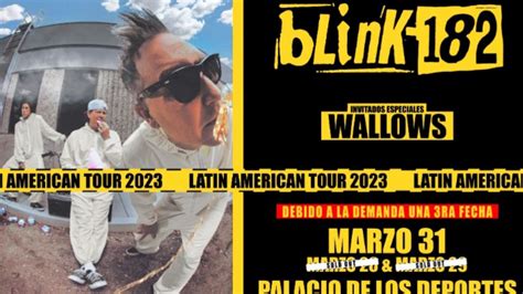 Blink 182 Anuncia Su Tercera Fecha En El Palacio De Los Deportes MVS