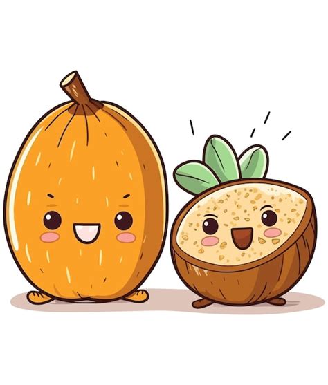 Vector De Personaje De Dibujos Animados De Fruta Kawaii Ilustraci N De