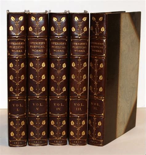 The Poetical Works Of Edmund Spenser Five Volumes Edmund Spenser