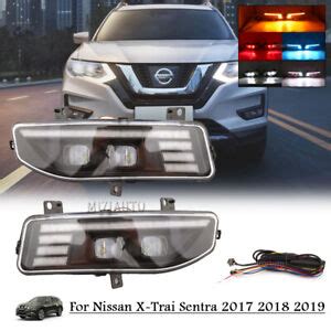 LED Daytime Running Light DRL Fog Light For Nissan X Trail Rogue 2017