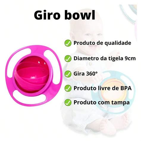 Prato M Gico Infantil Giro Bowl Beb Graus Tigela Girat Rio N O