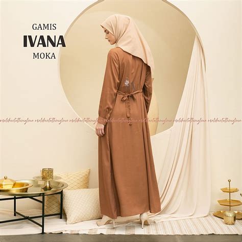 lain lain homedress gamis polos dewasa berkerah ivana moka pusat