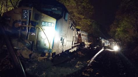 CSX train reportedly carrying 8,000 tons of coal derails in Bowie ...