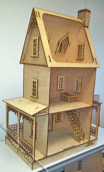 Abriana Country Cottage Laser Cut Dollhouse Kit Ldd 39797180008abriana The Little Dollhouse