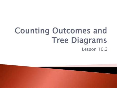 Ppt Counting Outcomes And Tree Diagrams Powerpoint Presentation Free