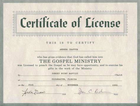 Free Deacon Ordination Certificate Template New Minister In Free