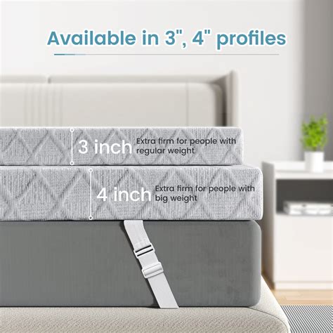 Sleepmax 4 Inch Firm Mattress Topper Full Size Firm To Extra Firm