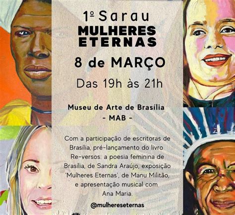 Autoras de Brasília são homenageadas no I Sarau Mulheres Eternas