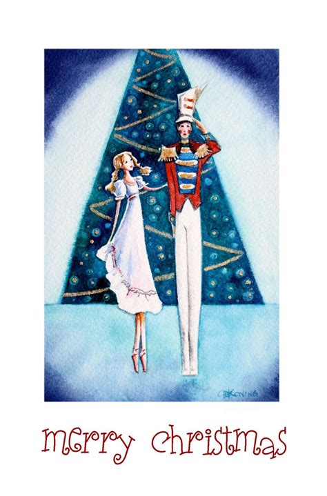 Nutcracker Ballet Handmade Christmas Card Christmas Cards Holiday