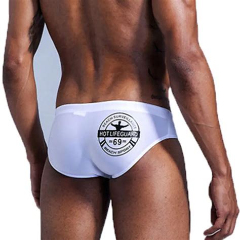 Penis Push Up Swim Briefs Sexy Padded Swimwear For Men Swimming Trunks