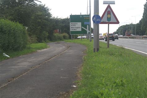 East Lancs Road A580 British Cycle Tracks