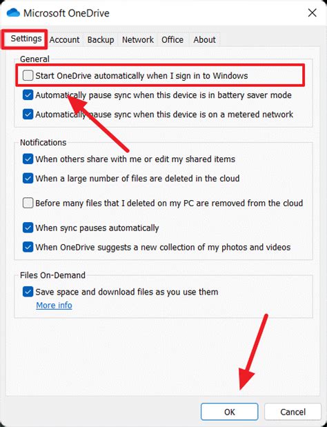 Stop OneDrive Automatic Backup In Windows Step 3