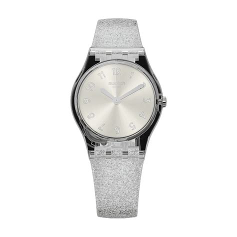 Swatch Silver Glistar Too Lk E Timer Bg