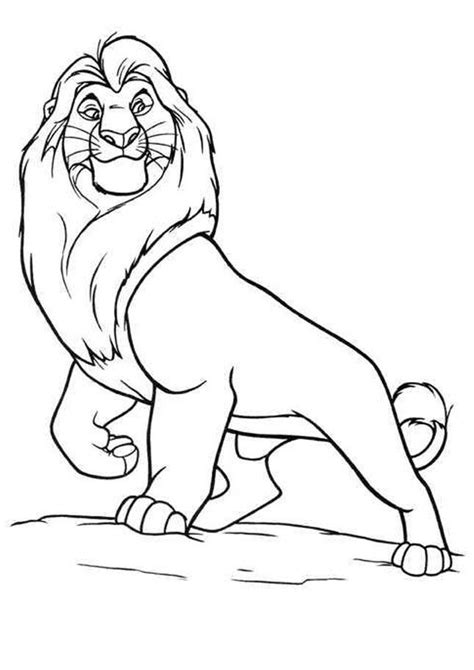 Mufasa Coloring Page - Coloring Home