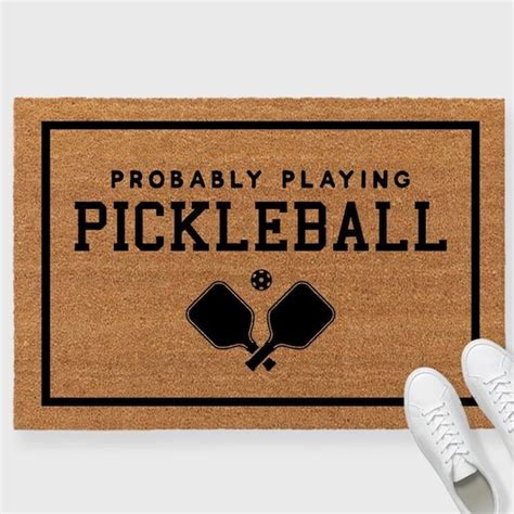 Pickleball Door Mats Etsy