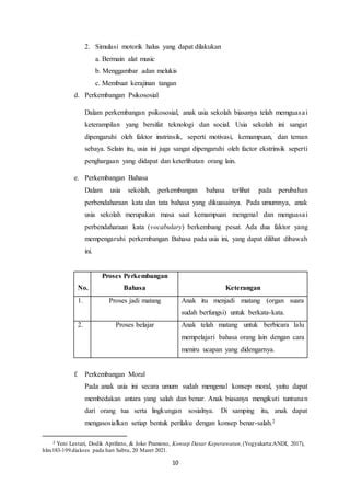 Tugas Makalah Perkembangan Anak Awal Dan Anak Akhir PDF