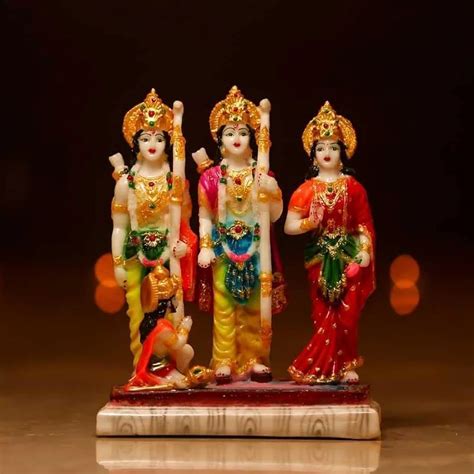 KRISHNAGALLERY1 Polyresin Ram Darbar Murti Statue Idol Ram Darbar