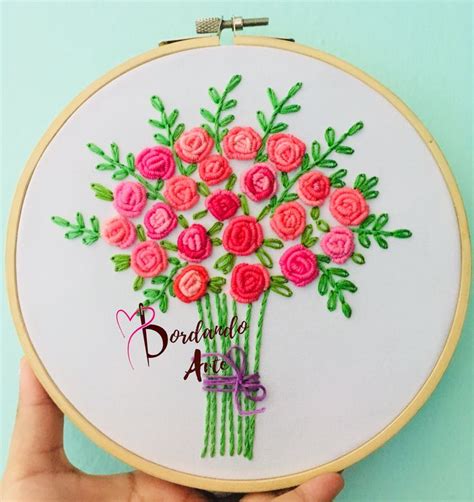 Punto Rococo Bordar Flores Paso A Paso Hand Embroidery Videos Basic