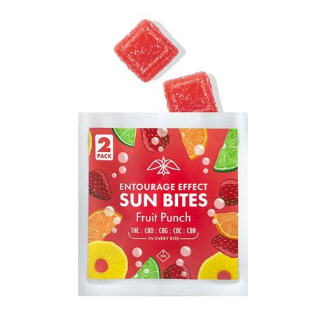 Fruit Punch 2pk 10mg Firelands Scientific Sun Bites Gummies Jane