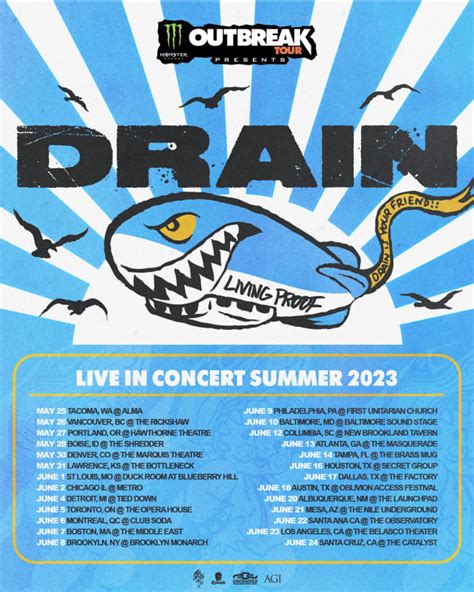 Drain Announce Us Headlining Tour ‘monster Energy Outbreak Tour Presents Drain Epitaph Records