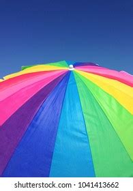 Colorful Beach Umbrellas Stock Photo (Edit Now) 1041413662