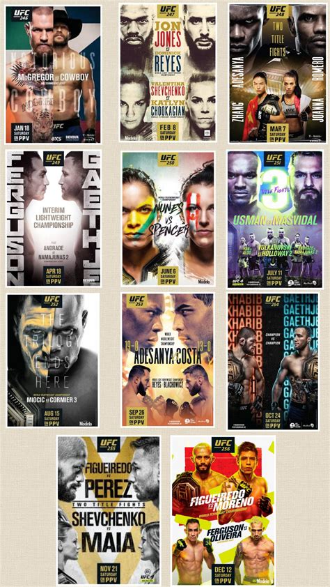 The Ufc Ppv Posters Of 2020 Rmma