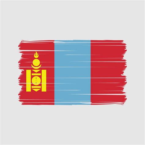 Vector De La Bandera De Mongolia Bandera Nacional Vectores