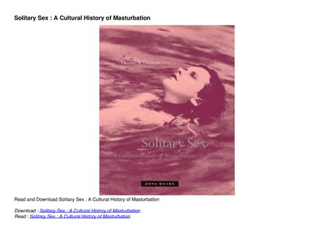 Download Book [pdf] Solitary Sex A Cultural History Of Masturbation