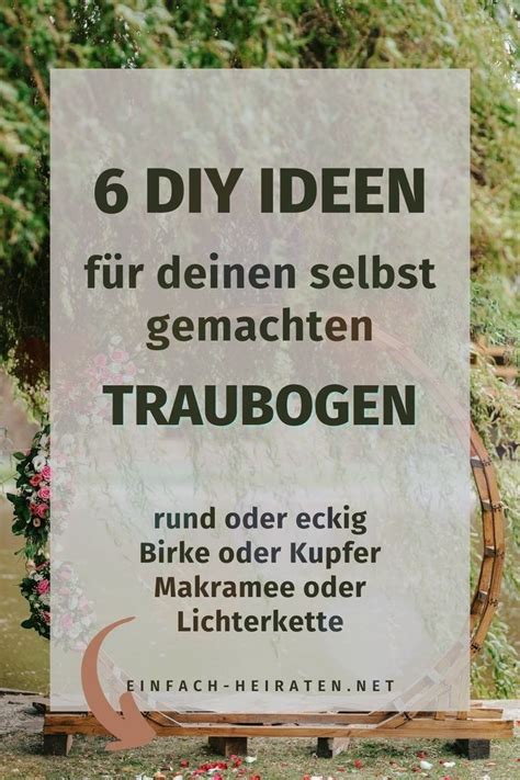 Traubogen Selber Machen Diy Ideen Bogen Hochzeit Diy