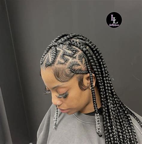 30 Half Fulani Tribal Braids Half Knotless Braids Hairstyles Artofit