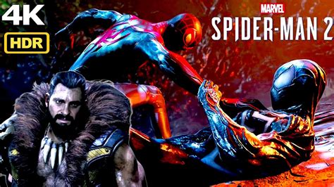 Peter Vs Miles Amazing Battle Kraven The Hunter Boss Fight Spider