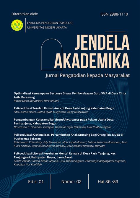 Vol No Jendela Akademika Jurnal Pengabdian Kepada