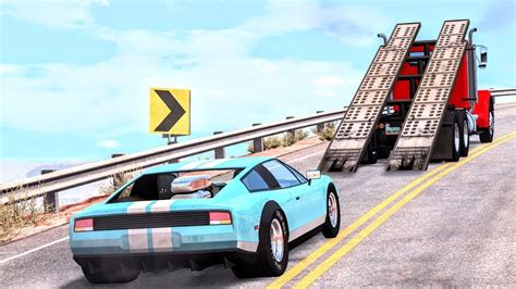 EPIC HIGH SPEED CAR JUMPS BeamNG Drive TOP 10 YouTube