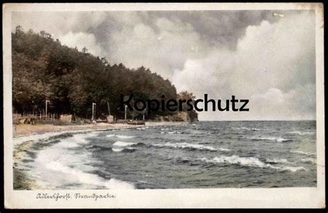 Alte Postkarte Adlershorst Strandpartie Strand Ostsee Zoppot Danzig