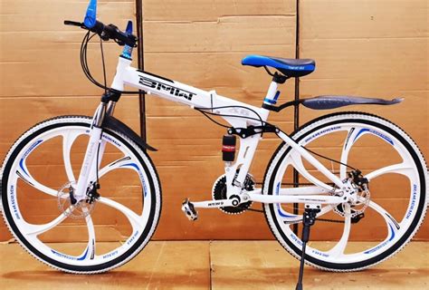 White Carbon Steel Bmw Folding Cycle With Shimano 21 Gears At Rs 15500