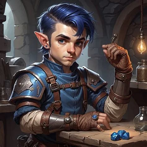 Dungeons And Dragons Fantasy Art Halfling Male Artif