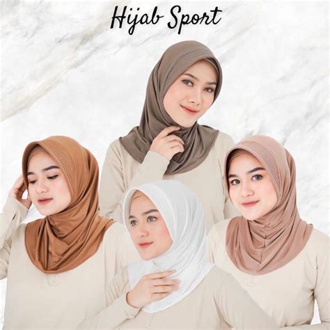 Jual Jilbab Sport Hiljab Sport Kerudung Sports Krudung Sporty Instan