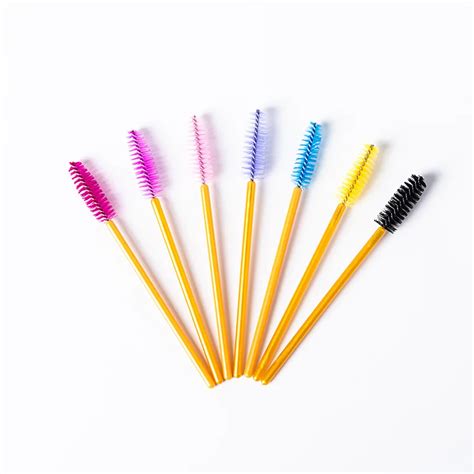 50pcs Per Bag Disposable Mascara Eyelash Wand Brush Applicator Cheap Eye Brow Lash Brushes Lash