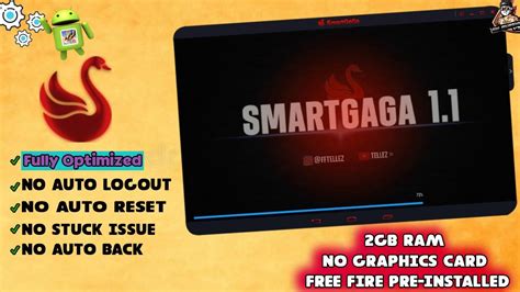 New Best SmartGaGa 1 1 Android 4 2GB RAM 60 FPSOPTIMIZADO FREE FIRE